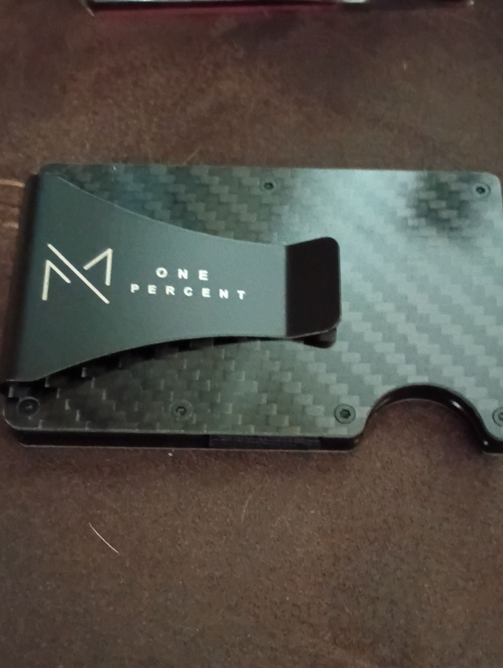 Carbon Fiber Money Clip Wallet - Black, Woodgrain,Red